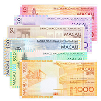 澳门大西洋银行纪念钞10-1000全套