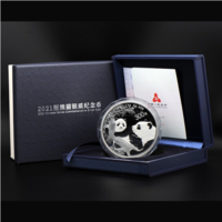2021年熊猫银币1公斤单枚带盒